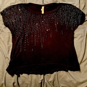 Sparkly Black Blouse